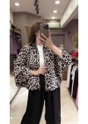 BOMBER LEOPAR SATEN CEKET - RENKLİ