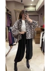 BOMBER LEOPAR SATEN CEKET - RENKLİ