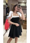 CLOCHE ELBİSE - SİYAH