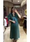 GÖMLEK ELBİSE TAKIM - YEŞİL