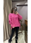 OVERSİZE SWEAT - PEMBE