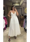 ŞERİT DETAYLI ELBİSE