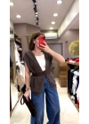SÜET KEMERLİ KAPİŞONLU HIRKA