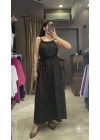 YAKA BÜZGÜLÜ ELBİSE