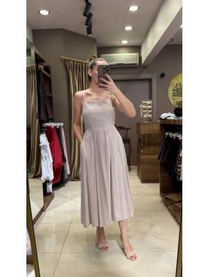 ASKILI ELBİSE - VİZON