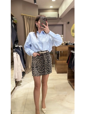 LEOPAR MİNİ ETEK - RENKLİ