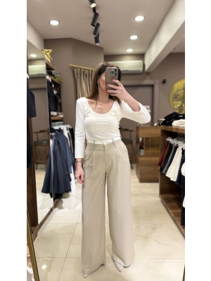 POLİVİSKON PANTOLON - EKRU