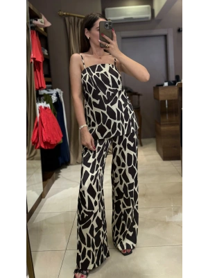 SATEN LASTİKLİ PANTOLON