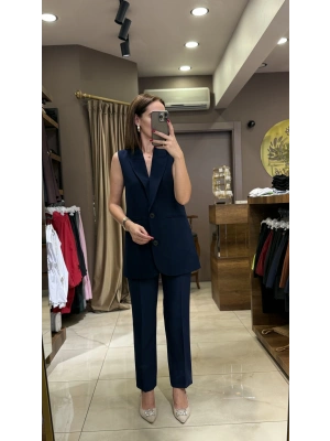 YELEK UZUN - LACİVERT