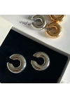 Balon Earcuff Gümüş Küpe