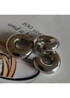 Balon Earcuff Gümüş Küpe