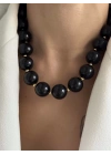 Barok Siyah inci kolye