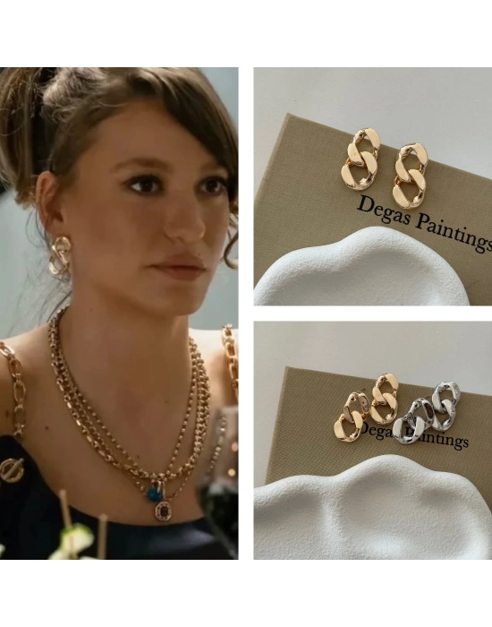 Lia Chain Gold Küpe