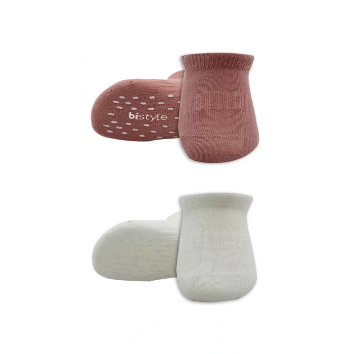 2li Sneakers Kaymaz Colours Penye Çorap Bs20104 Ekru Pudra