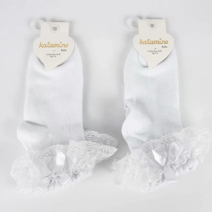 Ada Aks. Soket Çorap  Beyaz