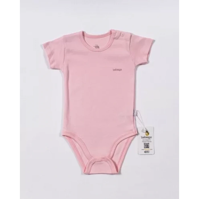 Basic Kısa Kol Body Pembe