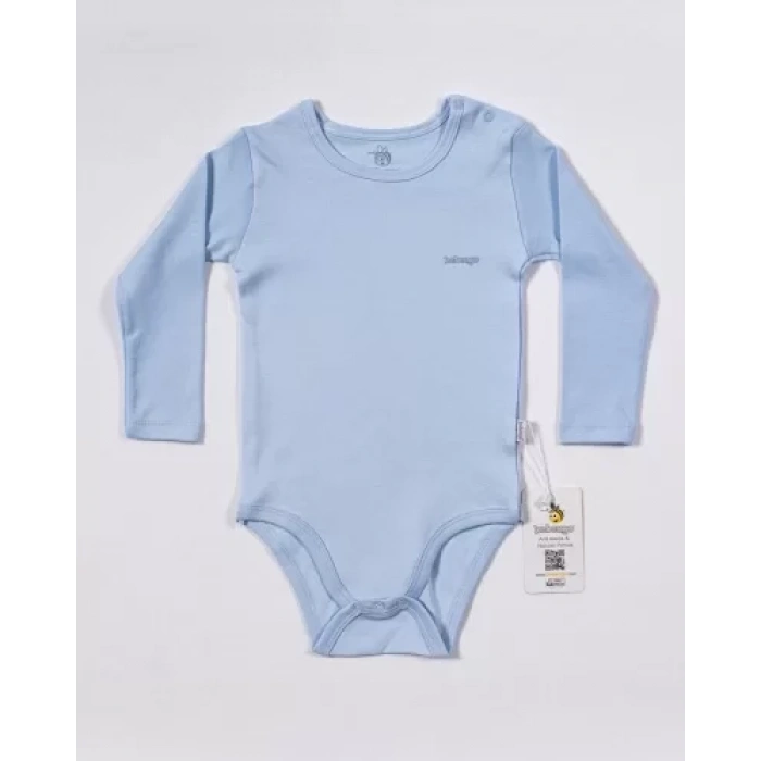 Basic Uzun Kol Yaş Body Mavi
