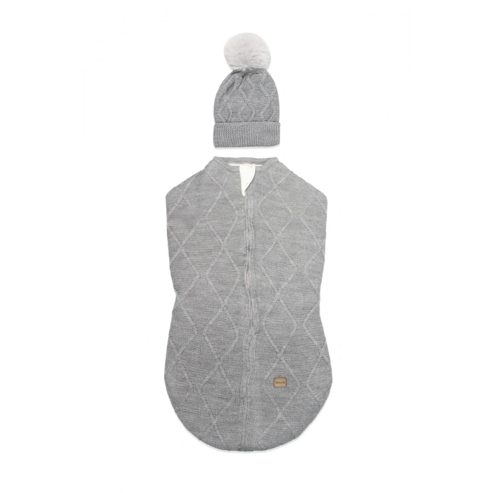 Bistyle Baby İn Swadding Triko Kundak 75108 Gri