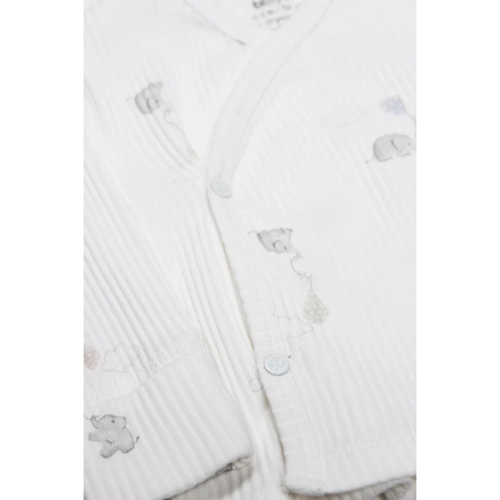 Bistyle Flying Elephant 3lü Zıbın Takım 13111 Ekru Gri