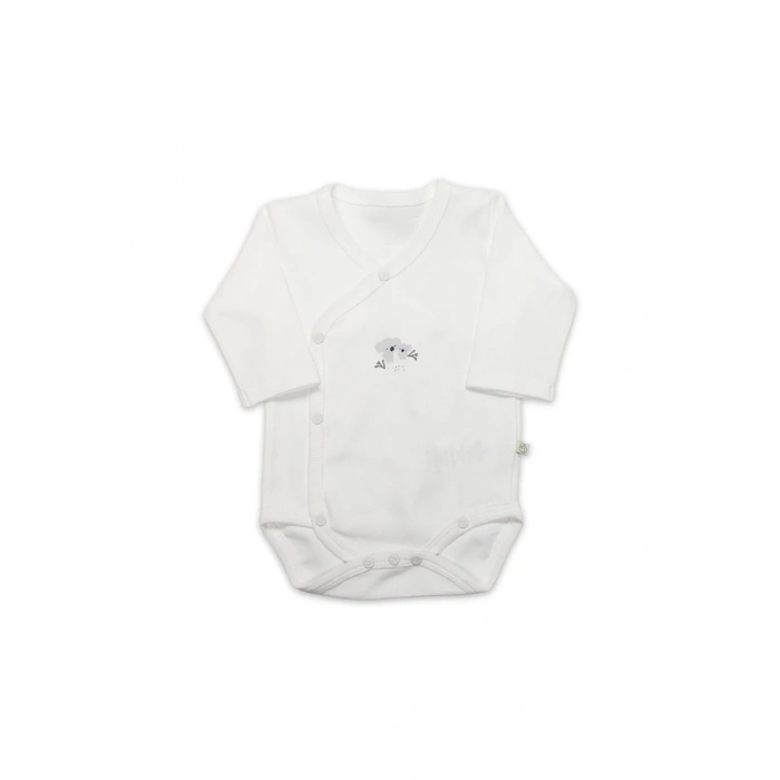 Bistyle Kruvaze Body Uzun Kol Lıttle Koala 17113 Gri