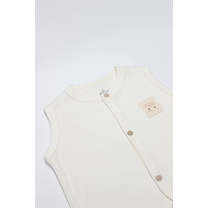 Modal Flying Balloons Bebek Yelek Bs18110 Ekru