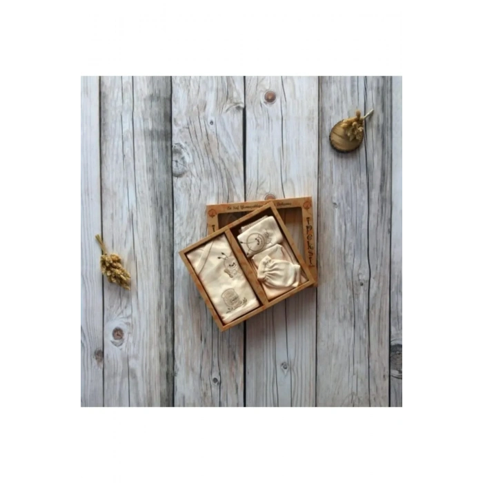 Organik % 100 Pamuk 5li Hastane Çıkış Seti