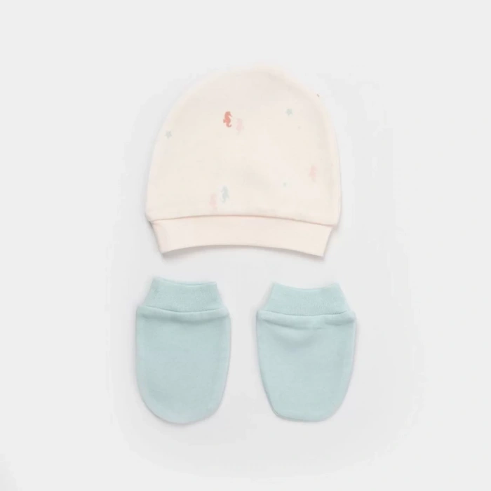 Save The Seahorse 5li Hastane Çıkış Seti  Bej-mint