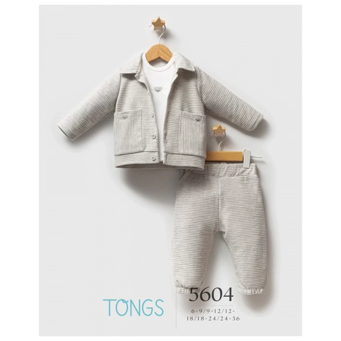 Tongs Baby Classic Bear 3lü Takım 5604 Gri