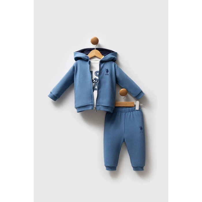 U.s. Polo Assn 3lü Takım Usb2558 Mavi