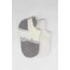 2li Penye Sneakers Çorap Bs20105 Ekru Gri