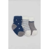 3lü Penye Erkek Soket Çorap Bs10111 İndigo