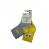 Bibaby Biorganic Hi Kız 2li Çorap 68403 Gri Sarı