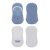 Bistyle 2li Babet Cute Face Penye Çorap 30103 Mavi-beyaz
