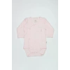 Bistyle Organik Natural Basic Style Kruvaze Uzun Kol Body Bs17102 Pembe
