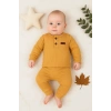 Çizgili Kumaş % 100 Pamuk 2li Unisex Takım