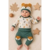 Little Fox Desenli 3lü % 100 Pamuklu Erkek Takım