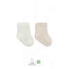 Puan Derby Penye Soket Çorap 2li  Bej Ekru