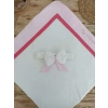 Yenidoğan Bal Peteği My Prince Taç Nakışlı Delüks Kundak Bebek Battaniyesi Pembe