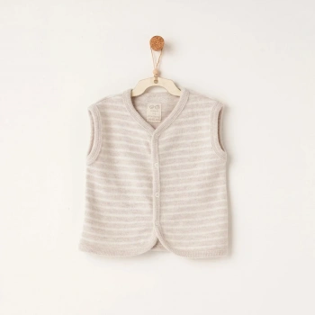 Andywawa Ac26221 Casual Yelek Beige