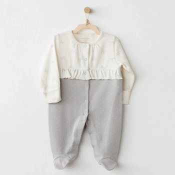 Baby Bow Bliss Tulum Ecru Grey