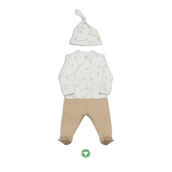 Bistyle Always Dream 3lü Zıbın Takım 13110 Ekru Bej