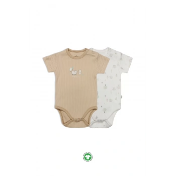 Bistyle Always Dream Yarım Kol 2li Body 17114 Ekru Bej