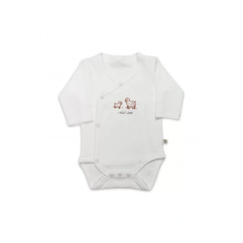 Bistyle Curly Lamb Uzun Kol Kravuze Body 17111 Bej Mavi Ekru