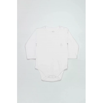 Bistyle Natural Basic Style Uzun Kol Body 17104 Beyaz