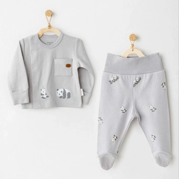 Keep Smiling 2li Zıbın Takım Grey