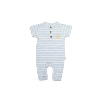 Line Colors Yarım Kol Patiksiz Tulum 15126 Mavi