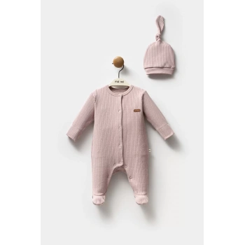 Moi Noi Şapkalı Tulum Mnb1236 Mürdüm