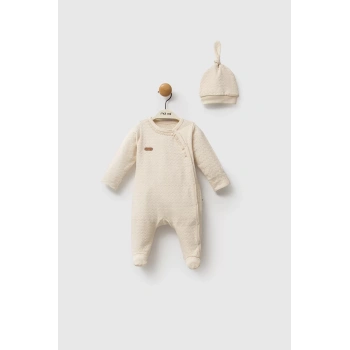 Moi Noi Şapkalı Tulum Mnb1248 Bej