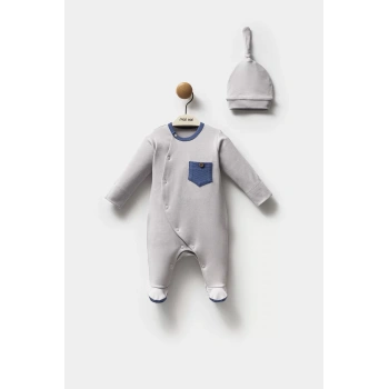 Moi Noi Şapkalı Tulum Mnb1250 Gri