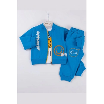 Optimist Nakışlı Erkek Bebek Takım